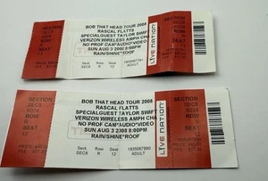 Taylor Swift & Rascal Flatts 2008 Ticket Stub - Charlotte, North Carolina - Picture 1 of 4