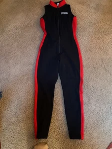 Damen Medium 1-Teiler Obermeyer Polartec schwarz/rot Winter Winter Skianzug - Bild 1 von 4