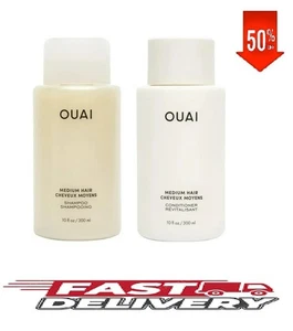OUAI Medium Shampoo and Conditioner Set, Made with Keratin, Shea Butter 10 Fl Oz - Picture 1 of 6