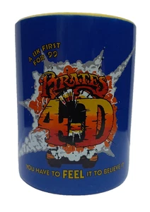 Vintage 1999 Thorpe Park Piraten 4-D Freizeitpark Souvenir Kaffeetasse Becher - Bild 1 von 2