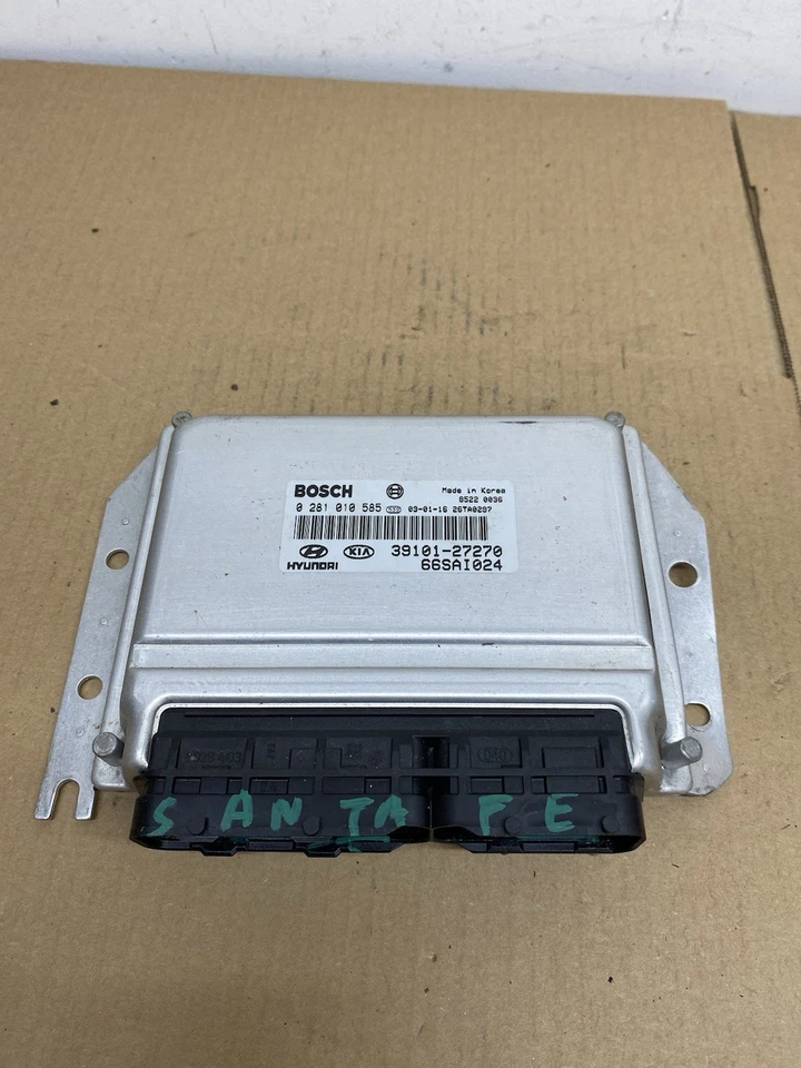 2003 HYUNDAI SANTA FE 2.0 DIESEL ENGINE CONTROL UNIT ECU 39101-27270 - Image 1 of 4