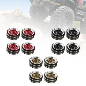 4Pcs 1.3inch Beadlock Wheel Hub Width 1.5cm for TRX4M SCX24 1/18 RC Crawlers - Picture 1 of 20