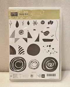Stampin UP! Swirly Birds #141749 Photopolymer Set New - Picture 1 of 5