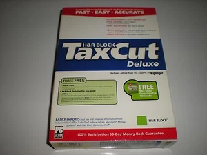 H&R Block TaxCut 2004 Deluxe Tax Cut imports Turbotax. New in box - Picture 1 of 2