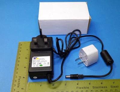 ADAPTOR Power Supply, MING DATA, CP1220, Plug-In, 100-240V, 0.8A, 12VDC, 2A  - Image 1 of 4