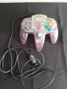 Nintendo 64 N64 Transparent Purple Controller Authentic OEM Tested & Working... - Picture 1 of 3