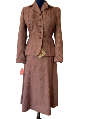 Vintage 1940s Youthcraft Wool Jr. Ladies Suit - New with Tags!! - Size 6/8 - Image 1 of 4