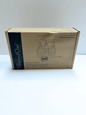 The Pampered Chef Decorator Bottle Set 1585 Decorator Tips & Cleaning Brush - Image 1 of 4