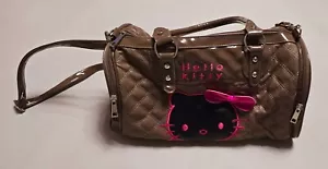 Hello Kitty Handtasche Umhängetasche Tasche Y2K Schwarz PVC w. NEU - Bild 1 von 6