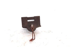 Iron Lock and Key 1900s Old Antique Rare Vintage Collectible - Picture 1 of 4