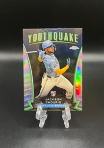 Actualización cromada Topps 2024 Jackson Chourio Youthquake refractor negro novato/10 - Imagen 1 de 2
