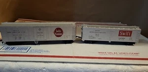 HO Scale Train Cars 2pc.Swift Premium SRLX 4244&Swift SRLX4226 Good PhotosDesc - Picture 1 of 7
