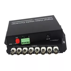 8 Kanal Digital Video Glasfaser Optische Medien Konverter CCTV-FC Singlemode Glasfaser 20 km - Bild 1 von 15