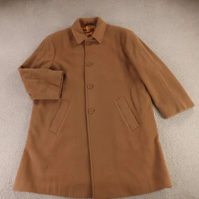Mario Valente Coat Mens XL Beige Wool Cashmere Brushed Flannel Made in Italy 46R - Image 1 of 4