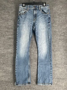 Wrangler Jeans Herren 30x30 blau Denim Retro schmaler Stiefel Bein Cowboy Western - Bild 1 von 15