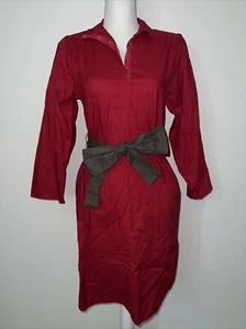 Vintage Women’s T Shirt Dress Pullover Red Midi Size 3 - Picture 1 of 5