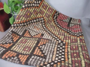 kilim 100% wool cushion cover heavy thick sun design 19 x 19 in - Picture 1 of 5