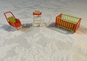 Vintage Bruder Dollhouse Nursery Furniture West Germany - Picture 1 of 15