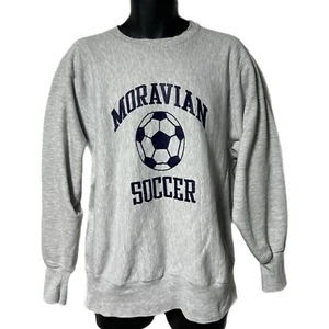 Felpa girocollo Champion Reverse Weave Moravian College Soccer L invecchiata - Foto 1 di 8
