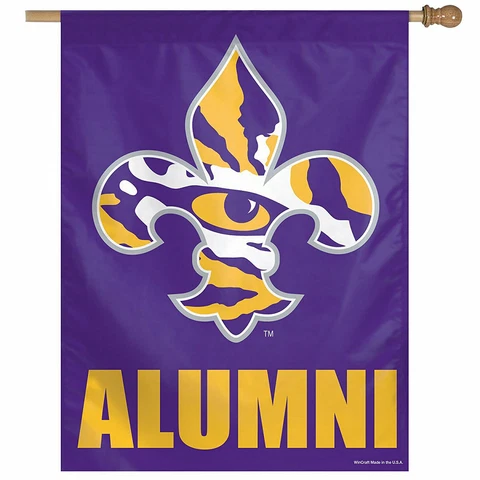 LSU Tigers Alumni House Flag or Banner Cover