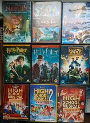 Harry Potter, Narnia, Star Wars Clone Wars, High School Musical DVD - Image 1 of 4