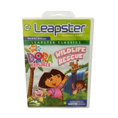 Leapfrog Leapster Dora the Explorer Wildlife Rescue Learning Game Pre-K-K 4-6yrs - Image 1 of 3