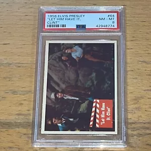 1956 Topps Bubbles Elvis Presley Series #64 PSA 8 None Higher - Picture 1 of 2