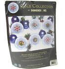 New Dimensions Snowflake Elegance Ornament Gold Collection Cross Stitch 8685 vtg