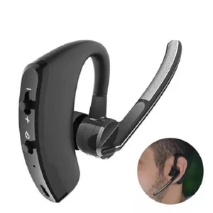 Wireless Bluetooth 5.1 Earpiece Noise Cancelling Driving Trucker Headset Earbuds - Picture 1 of 19