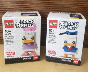 LEGO BRICKHEADZ: Daisy Duck (40476) & Donald Duck (40377) nicht mehr im Handel erhältlich Disney versiegelt - Bild 1 von 2