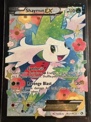Shaymin EX RC21/113 Rare Ultra Legendary Treasures Pokemon Lightly Played - Image 1 of 2