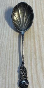Silber 800 Antiko Silberlöffel Zuckerlöffel 22g 15cm Hildesheimer Rose - Bild 1 von 6