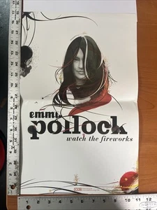 EMMA POLLOCK “WATCH THE FIREWORKS” RARE CD/LP/TOUR PROMO POSTER - Picture 1 of 2
