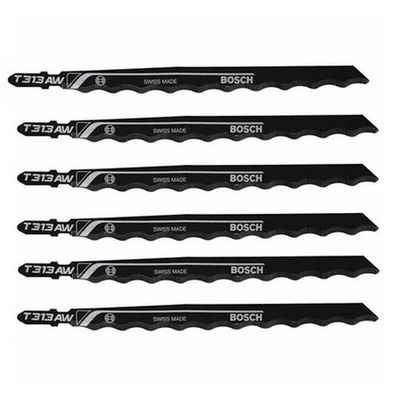 Bosch 6 Pack of 6 Inch Edge for Soft Materials Jig Saw Blades - T313AW3-2PK - Image 1 of 3