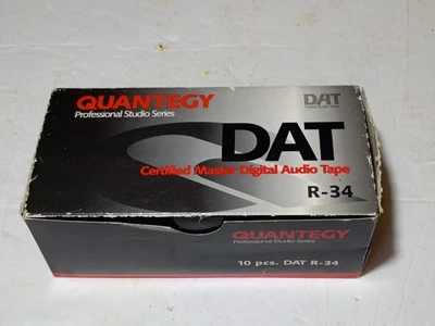 Quantegy R-34 DAT Tapes Are New Sealed Lot Of 10 With Box  - Image 1 of 4