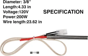 Pit Boss Pellet Grill Igniter Replacement 200W 120V Hot Rod New Replacement - Picture 1 of 5