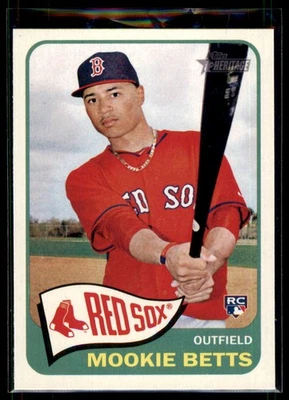 2014 Topps Heritage High Number Mookie Betts RC #H558 Boston Red Sox - Image 1 of 2