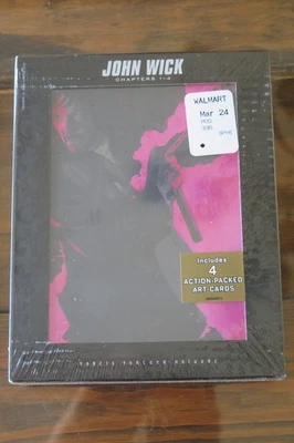 ДЖОН УИК ГЛАВЫ 1-4 1 2 3 4 DVD BLU-RAY С КАРТАМИ KEANU REEVES ЗАПЕЧАТАННЫЙ НОВЫЙ - Изображение 1 из 2