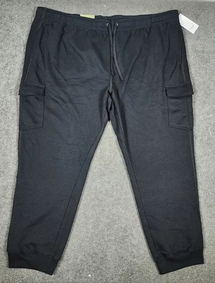 Pantalones cargo jogger para hombre 4XL TALL negros Goodfellow bolsillos a presión relajados Foto 1 de 4