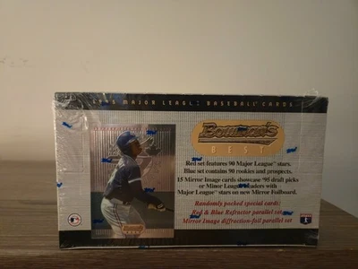 1995 BOWMANS ЛУЧШИЙ БЕЙСБОЛ ХОББИ КОРОБКА В ЗАВОДСКОЙ УПАКОВКЕ!! ANDRUW JONES, HIDEO NOMO? - Изображение 1 из 4