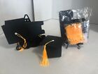 Black Graduation Cap Table Decor Party Favor Boxes with Tassel, 27 count