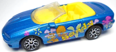 1998 MATCHBOX CHEVY CAMARO SS SPONGEBOB SQUAREPANTS SANDY BLUE 3" DIECAST CAR - Image 1 of 4
