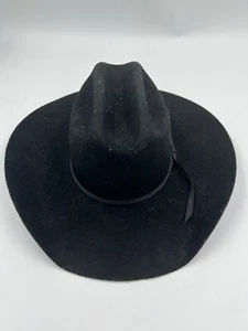Twister Western Black M&F Wool Cowboy Hat Youth Size XL - Picture 1 of 5