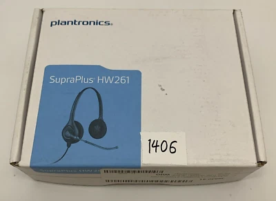 Plantronics HW261 SupraPlus Headset- double Earpieces-Brand New Ref:1406 - Image 1 of 4