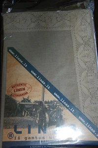 Authentische Natürliche Lithaunische Vintage Flex Tischdecke (110x110cm) - Bild 1 von 4