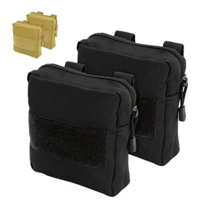 2pcs Dog Pouch for Tactical Harness Saddle Detachable Side Bag Hiking Training - Picture 1 of 14