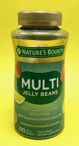 NATURE'S BOUNTY MULTI JELLY BEANS 210 CT. STRAWBERRY LEMONADE +ZINC - Picture 1 of 6