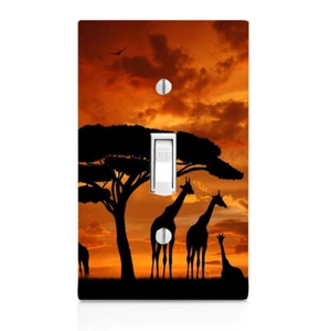African Safari Light Switch Cover, Home Décor, Night Light, Cabinet Knob - Picture 1 of 12