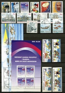 Greenland Year Set 2002 MNH Complete with Ships Fish 2x Blocks & Self-Adhesives - Picture 1 of 1