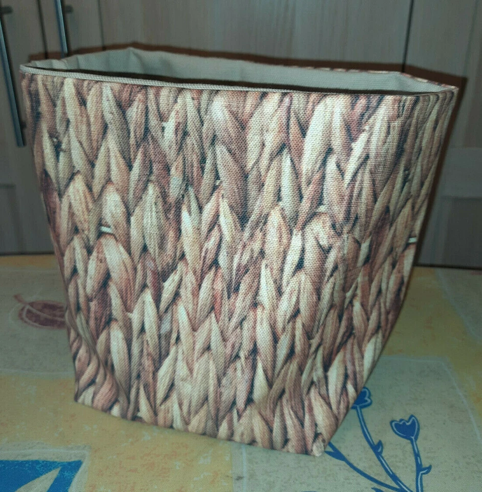 Utensilo * Aufbewahung * selbst genäht * Handmade * Bast Strickoptik - Bild 1 von 1